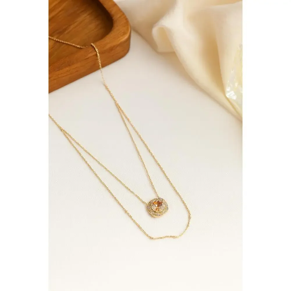 An Evening At The Gala Fashion Gold Layered Necklace